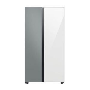 Refrigeradora Bespoke Samsung RS23CB700A7GED | 24' 640 Litros Tecnología Spacemax Color Blanco con Gris