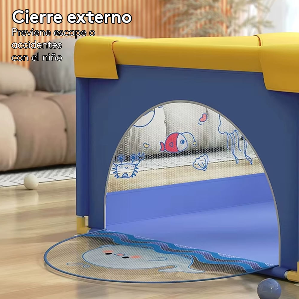 Corral Para Bebé Úpale Funkids Marino P8906 | 150X180 Cm Color Azul, image size:1000x1000