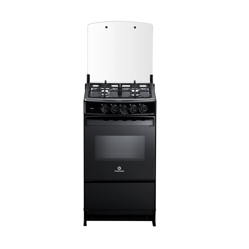 Cocina A Gas Indurama Canela P8747 | 20" 4 Quemadores Color Negro-1773688452152